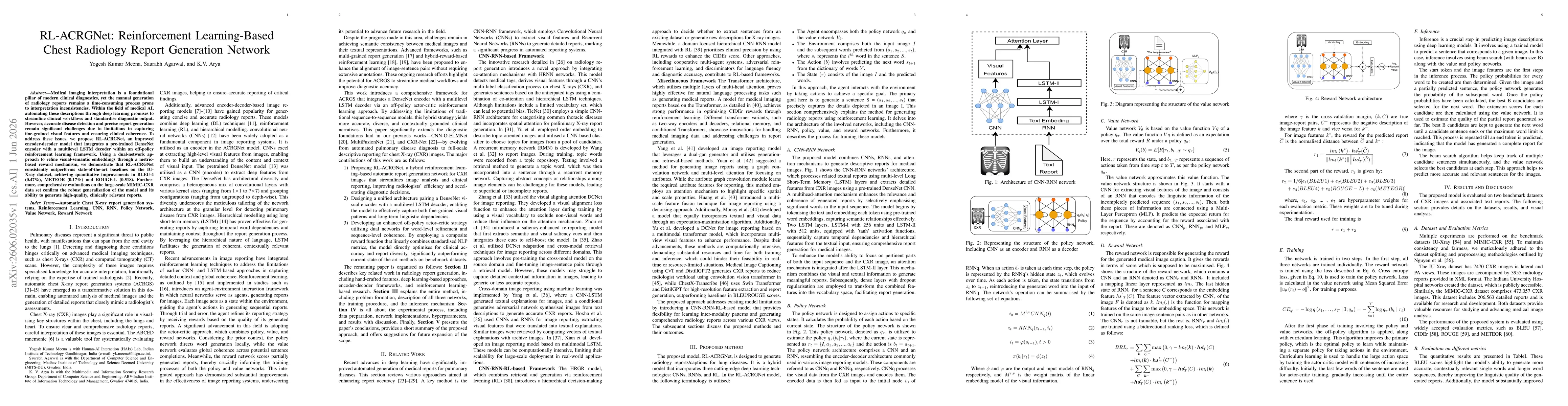 Thumbnail for RL-ACRGNet: Reinforcement Learning-Based Chest Radiology Report Generation Network