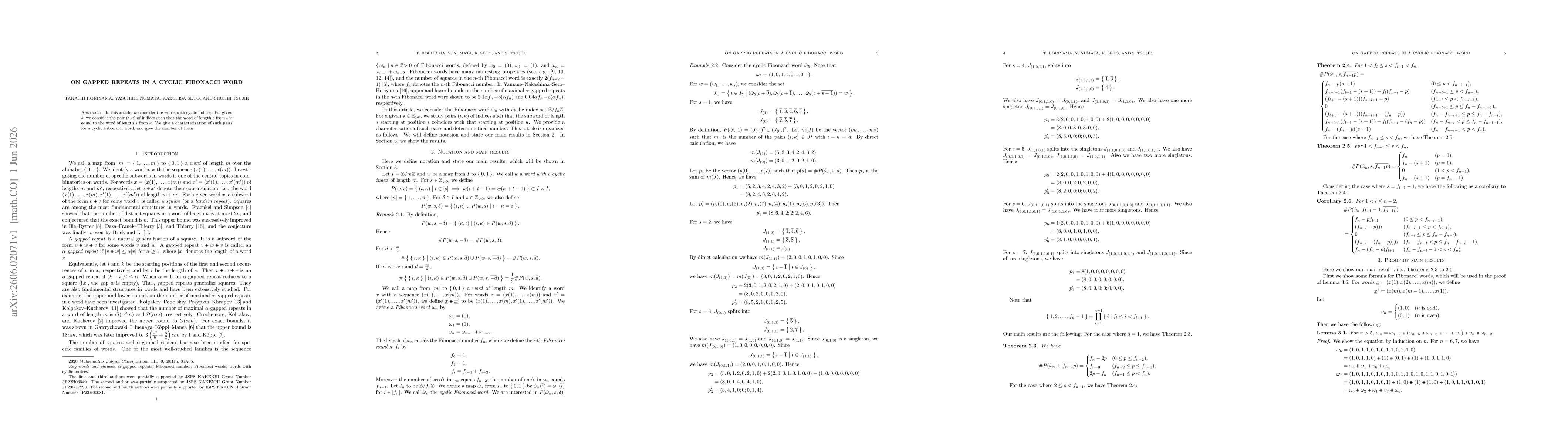Thumbnail for On gapped repeats in a cyclic Fibonacci word