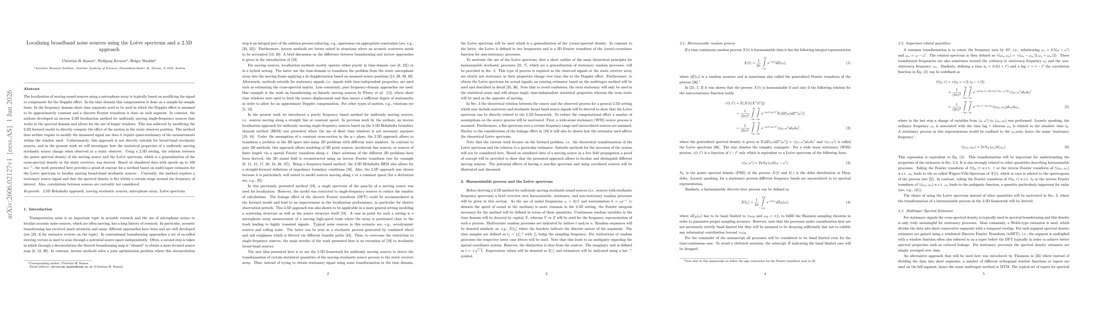 Thumbnail for Localizing broadband noise sources using the Loève spectrum and a 2.5D approach