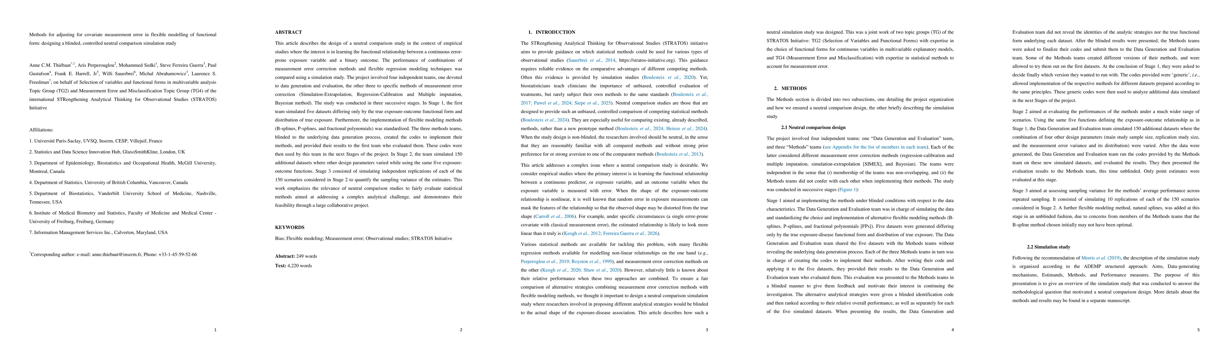 Thumbnail for Methods for adjusting for covariate measurement error in flexible modelling of functional form: designing a blinded, controlled neutral comparison simulation study