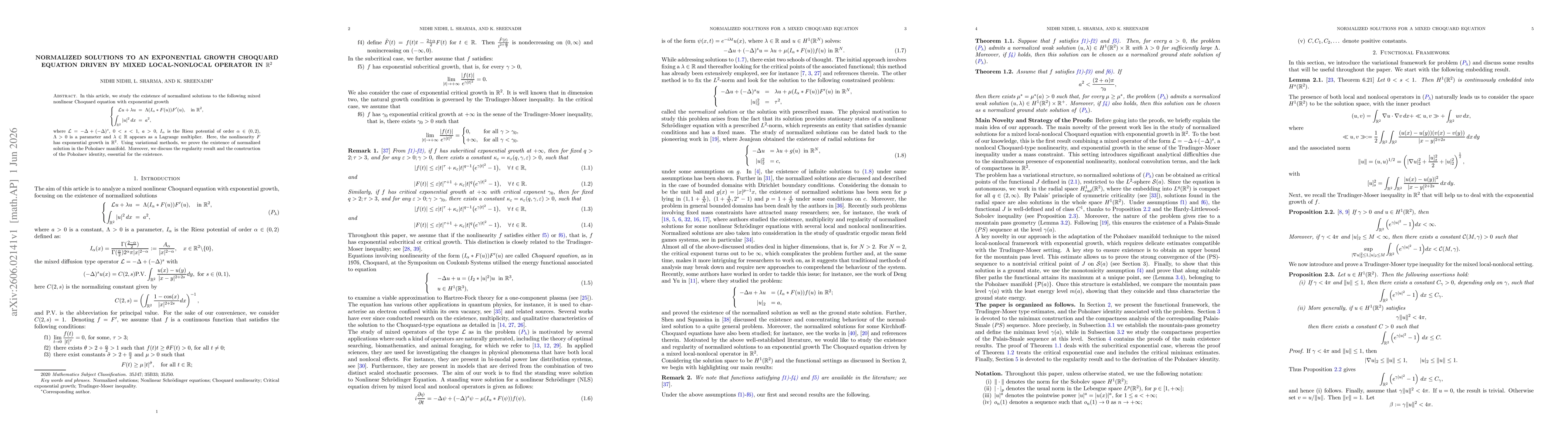 Thumbnail for Normalized solutions to an exponential growth Choquard equation driven by mixed local-nonlocal operator in $\mathbb{R}^2$