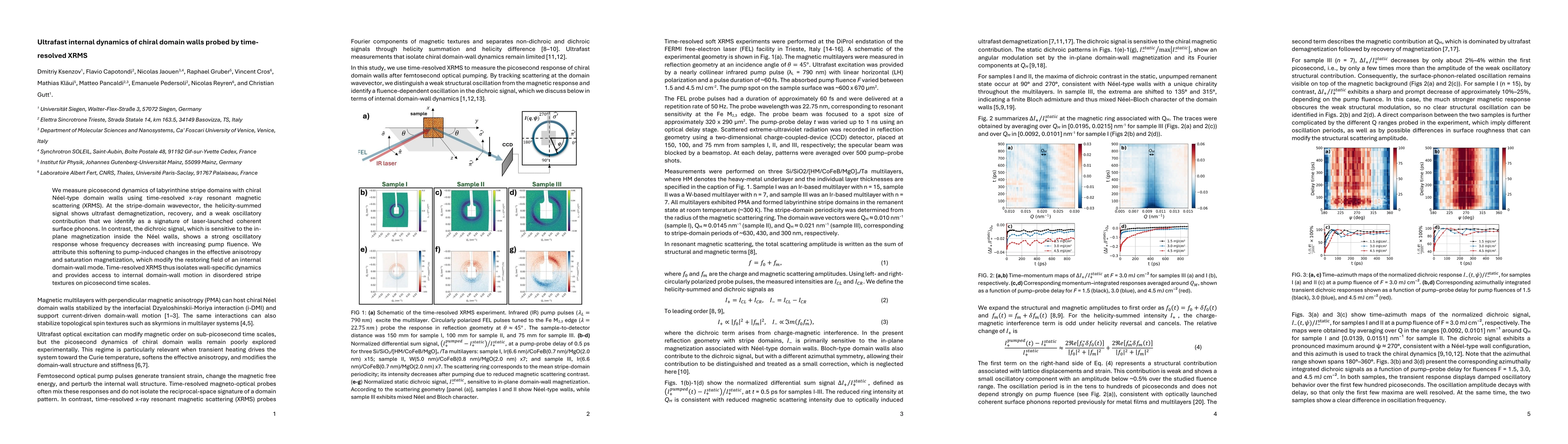 Thumbnail for Ultrafast internal dynamics of chiral domain walls probed by time-resolved XRMS