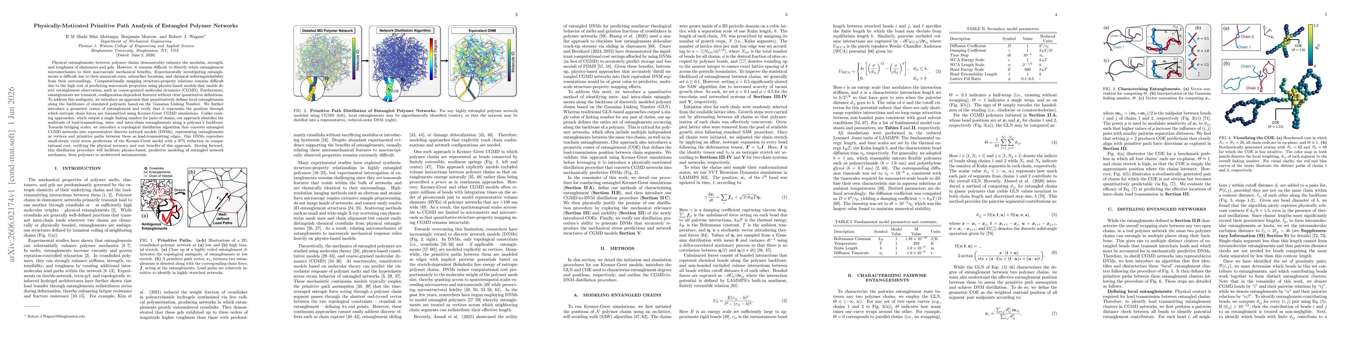 Thumbnail for Physically-Motivated Primitive Path Analysis of Entangled Polymer Networks