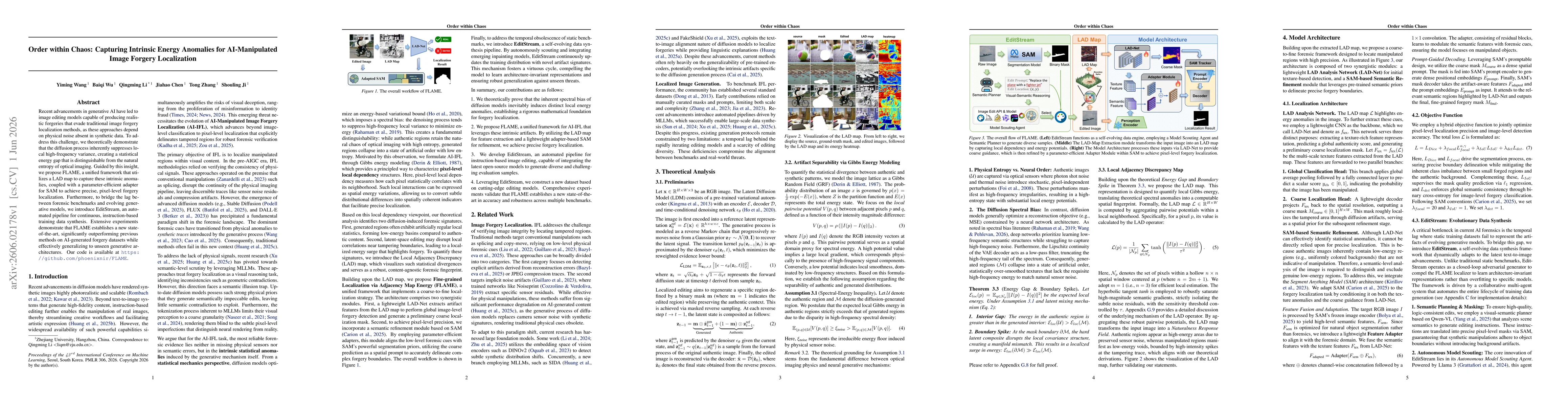 Thumbnail for Order within Chaos: Capturing Intrinsic Energy Anomalies for AI-Manipulated Image Forgery Localization