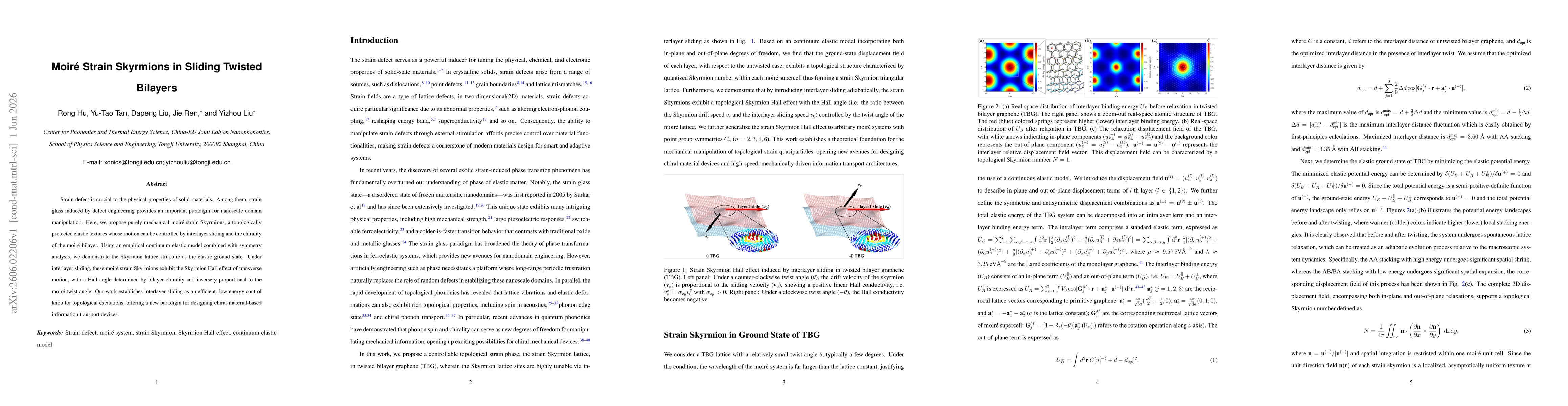 Thumbnail for Moiré Strain Skyrmions in Sliding Twisted Bilayers