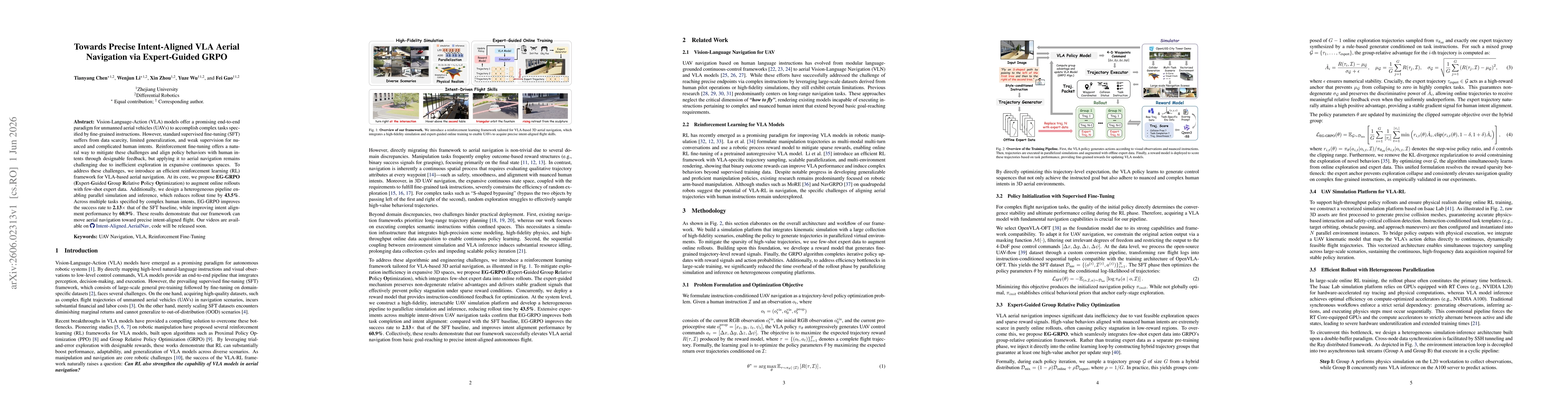Thumbnail for Towards Precise Intent-Aligned VLA Aerial Navigation via Expert-Guided GRPO