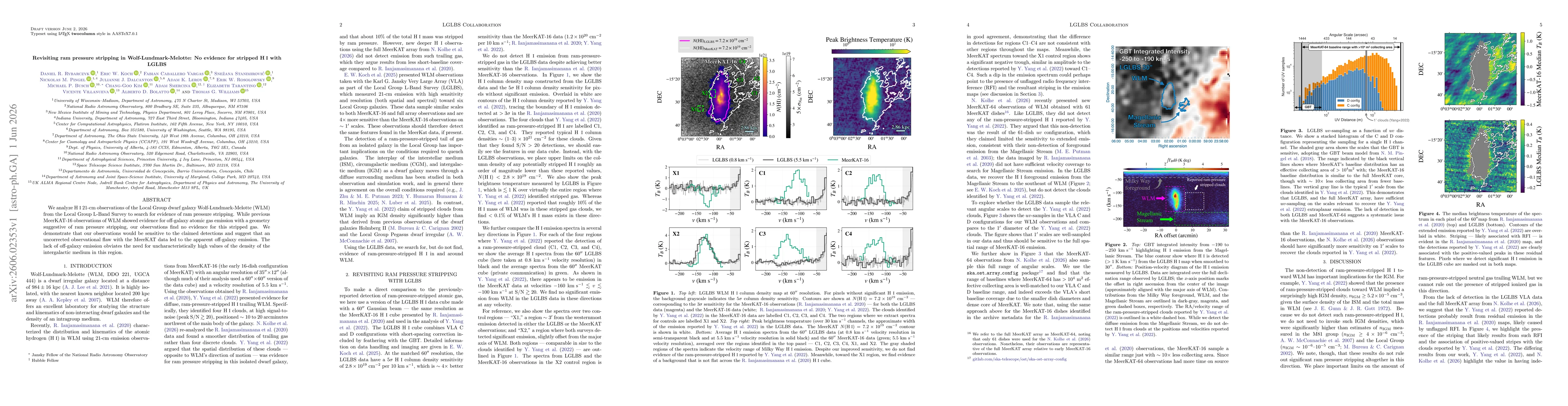 Thumbnail for Revisiting ram pressure stripping in Wolf-Lundmark-Melotte: No evidence for stripped HI with LGLBS