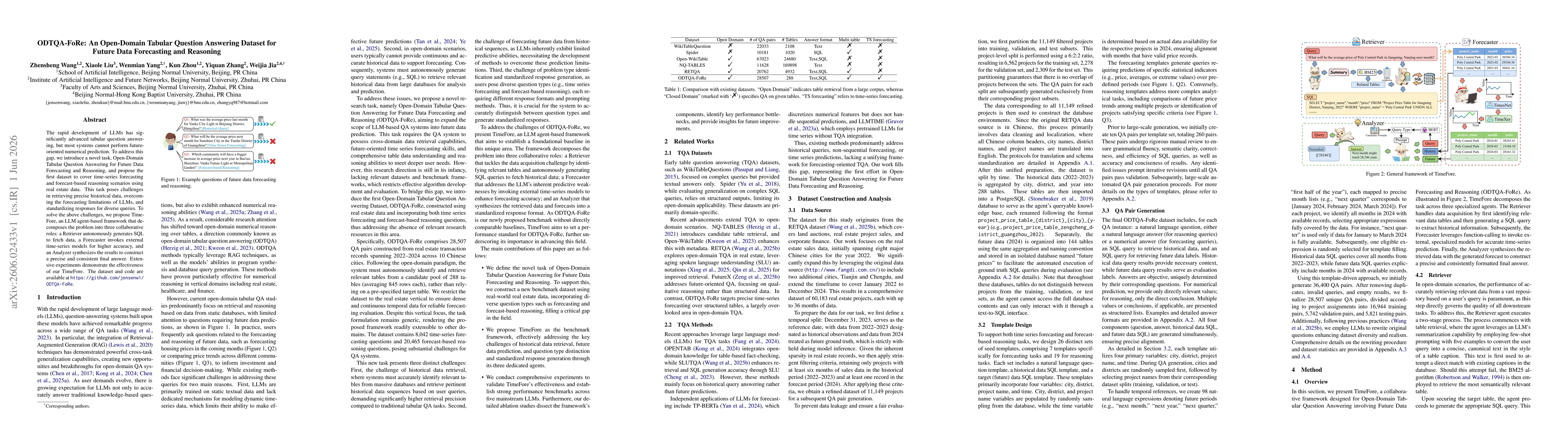 Thumbnail for ODTQA-FoRe: An Open-Domain Tabular Question Answering Dataset for Future Data Forecasting and Reasoning