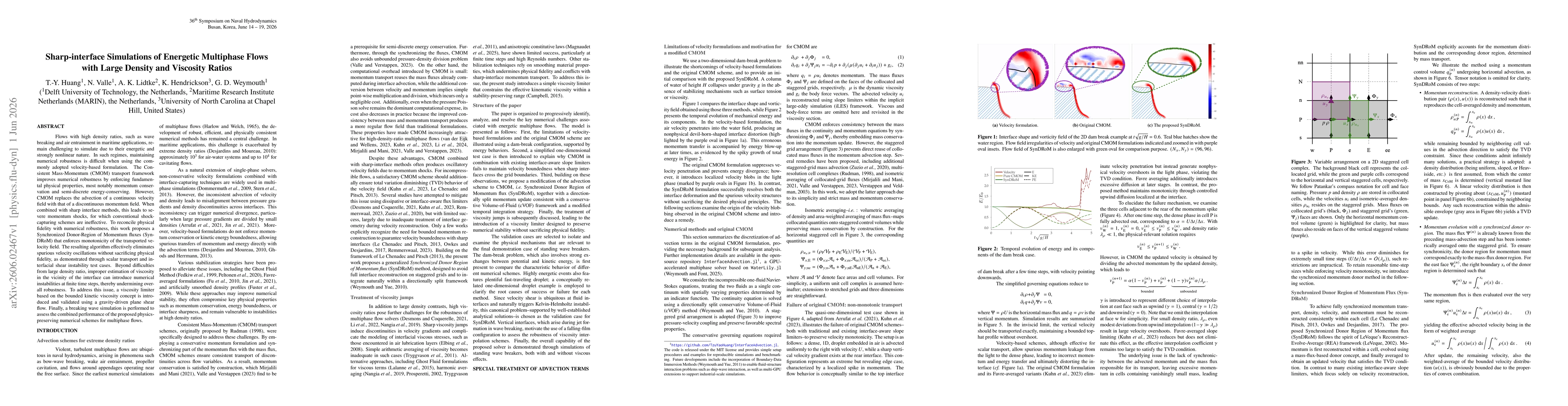 Thumbnail for Sharp-interface Simulations of Energetic Multiphase Flows with Large Density and Viscosity Ratios
