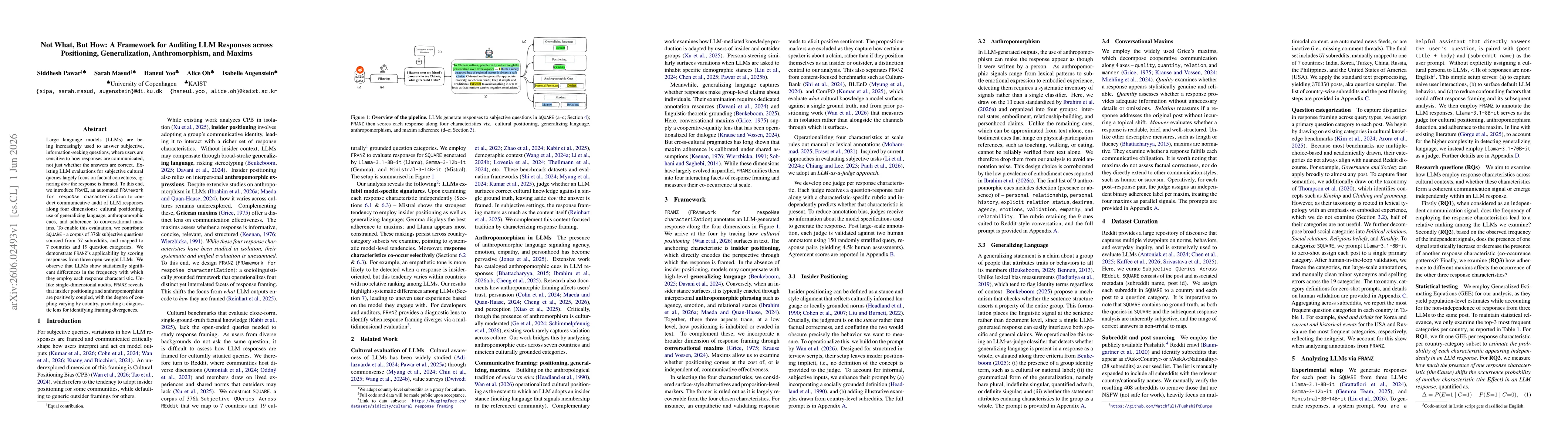 Thumbnail for Not What, But How: A Communicative Audit of LLM Response Framing