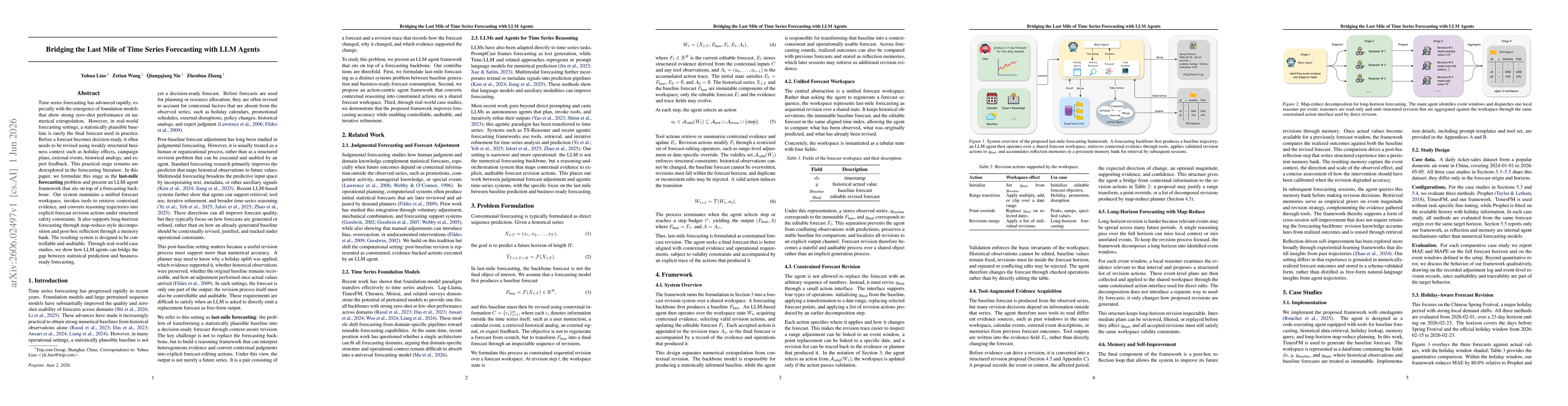 Thumbnail for Bridging the Last Mile of Time Series Forecasting with LLM Agents