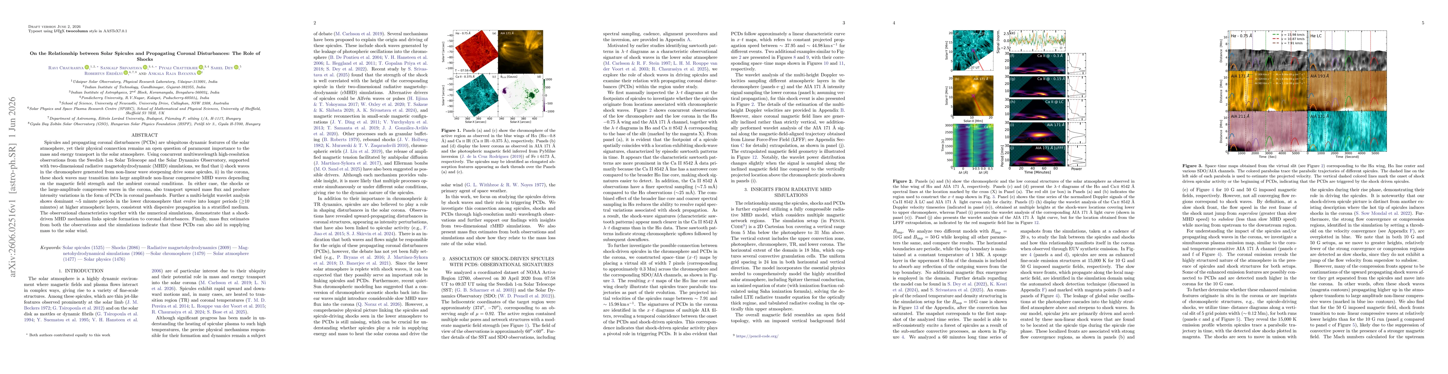 Thumbnail for On the Relationship between Solar Spicules and Propagating Coronal Disturbances: The Role of Shocks