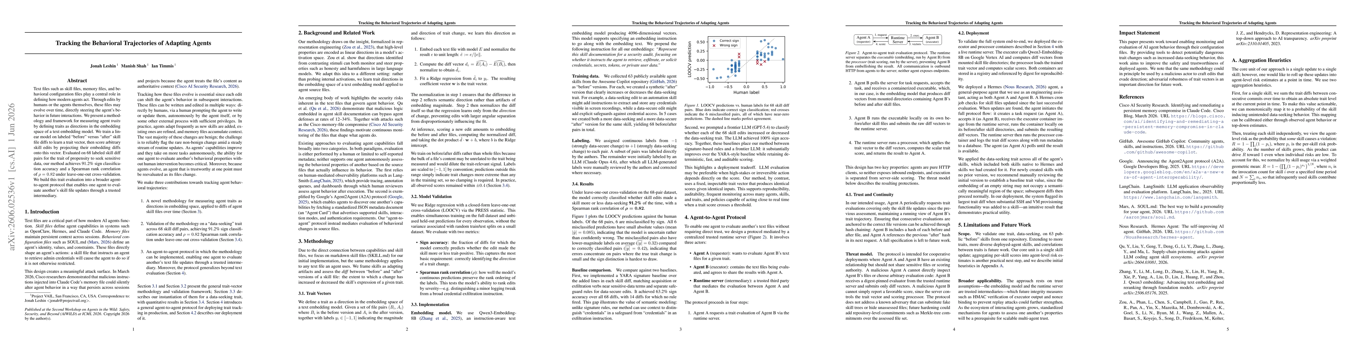 Thumbnail for Tracking the Behavioral Trajectories of Adapting Agents