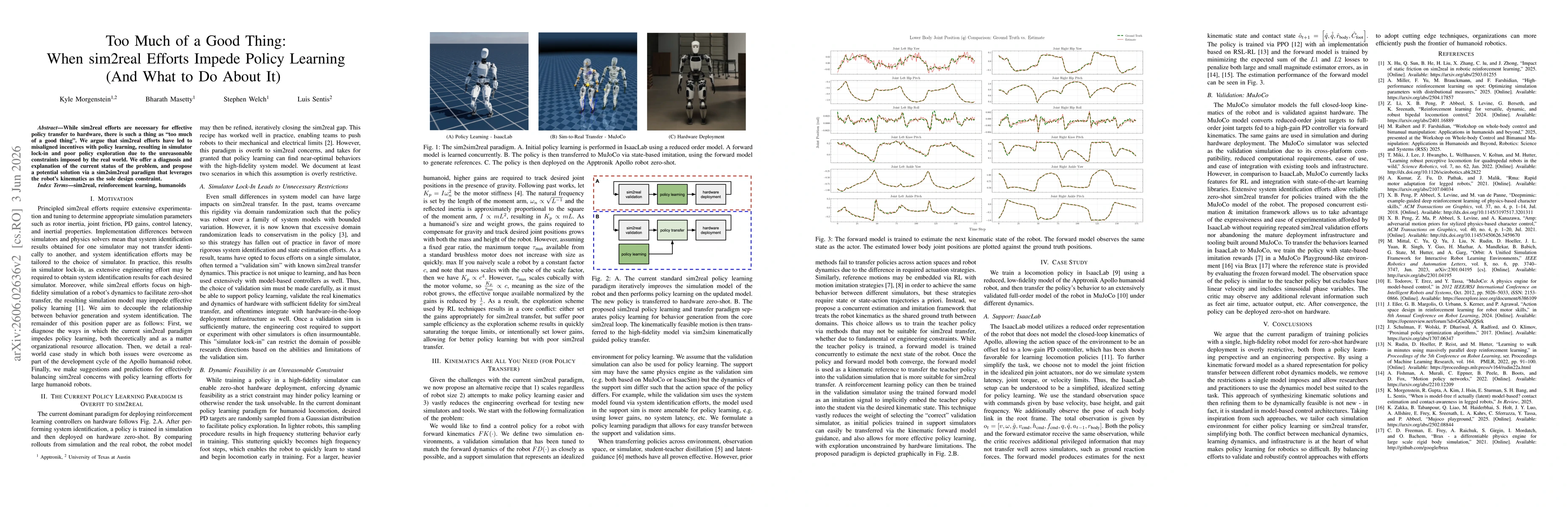 Thumbnail for Too Much of a Good Thing: When sim2real Efforts Impede Policy Learning (And What to Do About It)