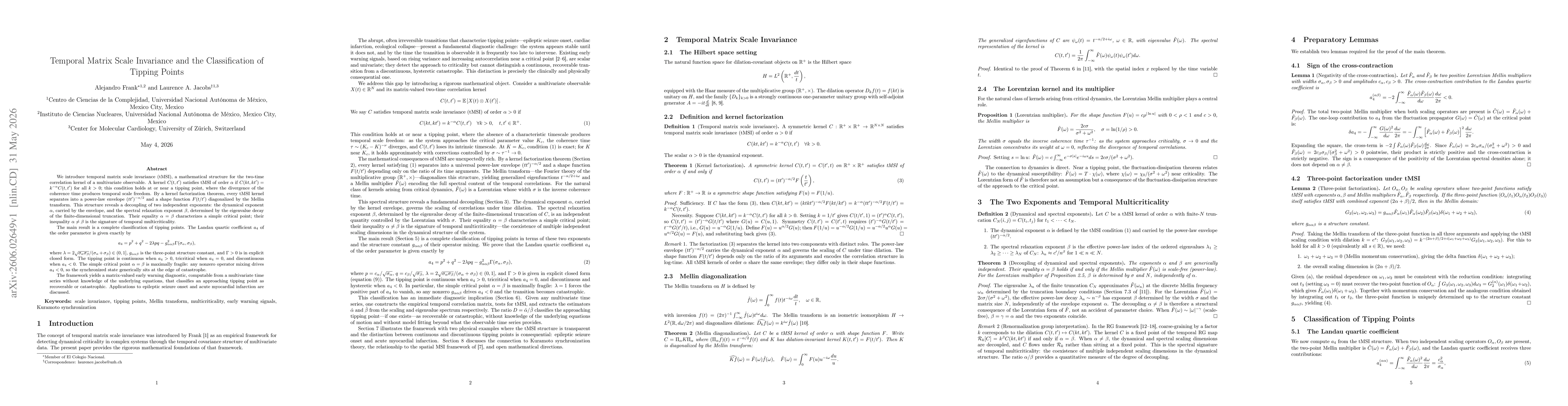 Thumbnail for Temporal Matrix Scale Invariance and the Classification of Tipping Points