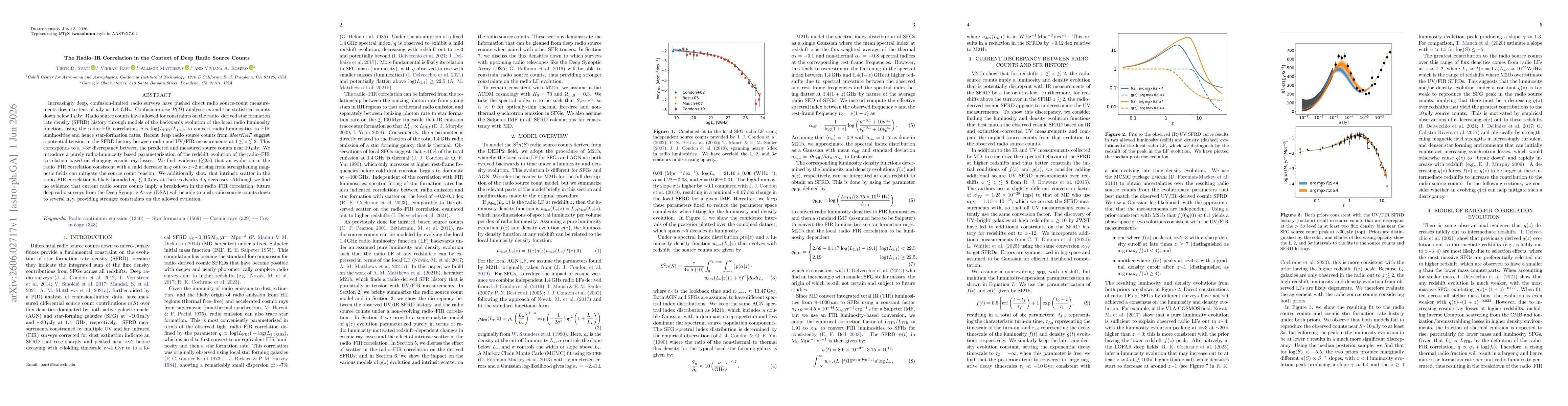 Thumbnail for The Radio-IR Correlation in the Context of Deep Radio Source Counts