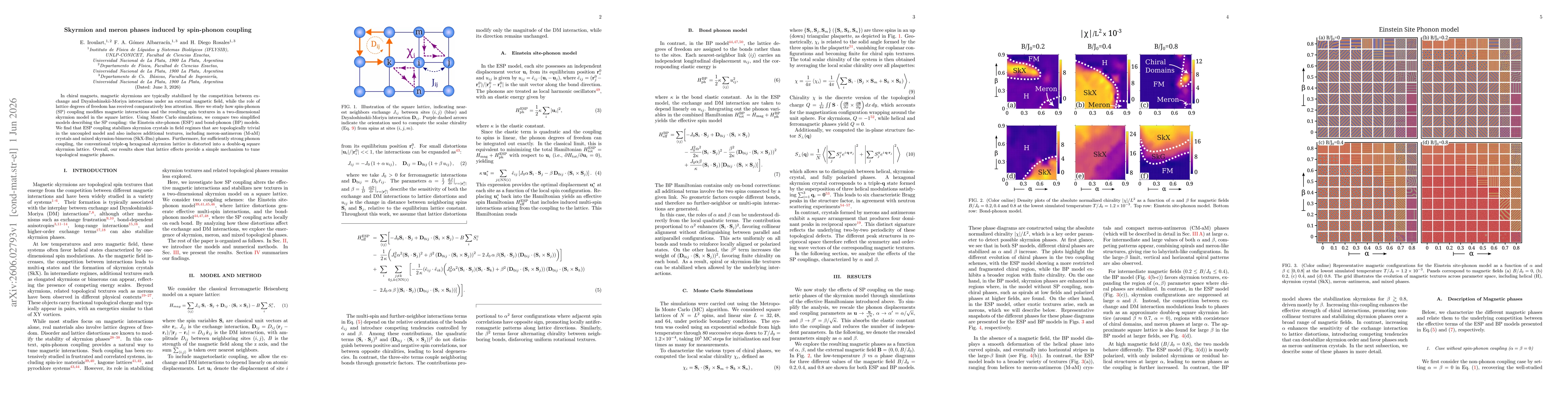 Thumbnail for Skyrmion and meron phases induced by spin-phonon coupling