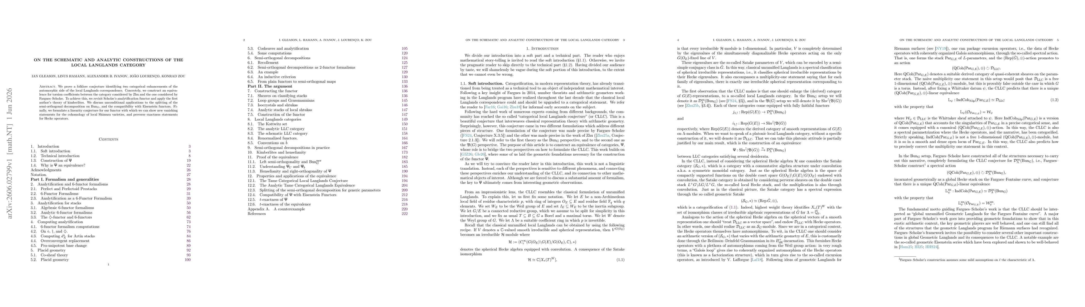 Thumbnail for On the Schematic and Analytic Constructions of the Local Langlands Category