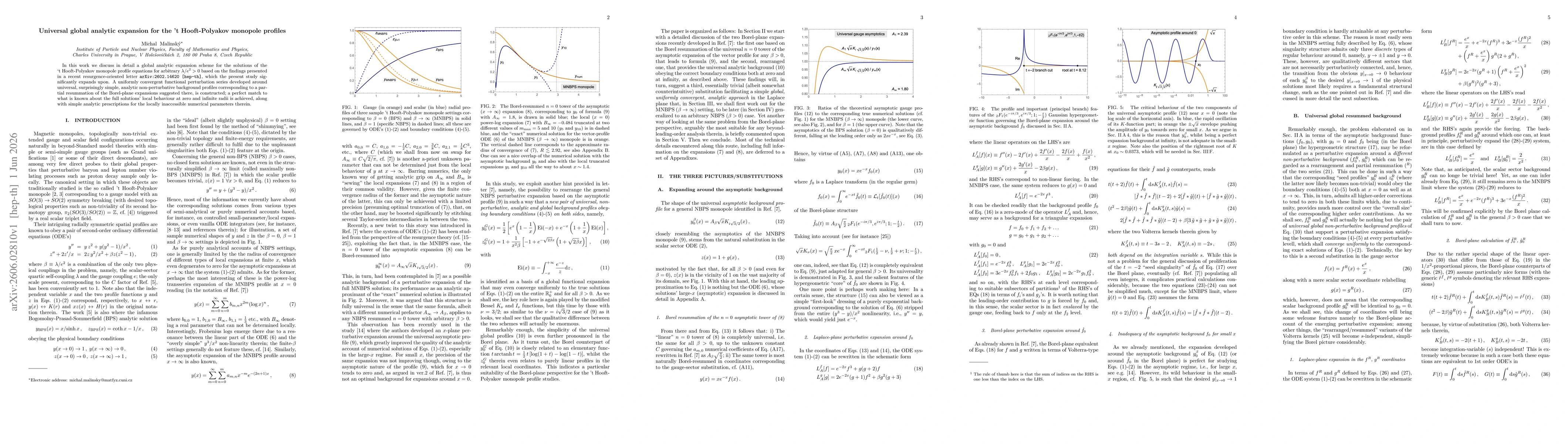Thumbnail for Universal global analytic expansion for the 't Hooft-Polyakov monopole profiles