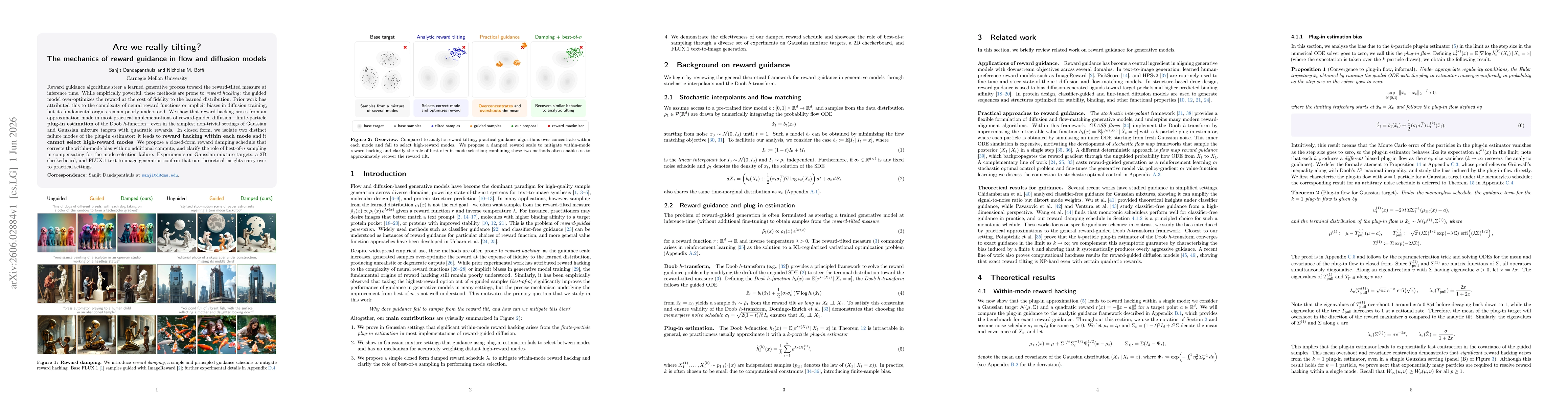 Thumbnail for Are we really tilting? The mechanics of reward guidance in flow and diffusion models