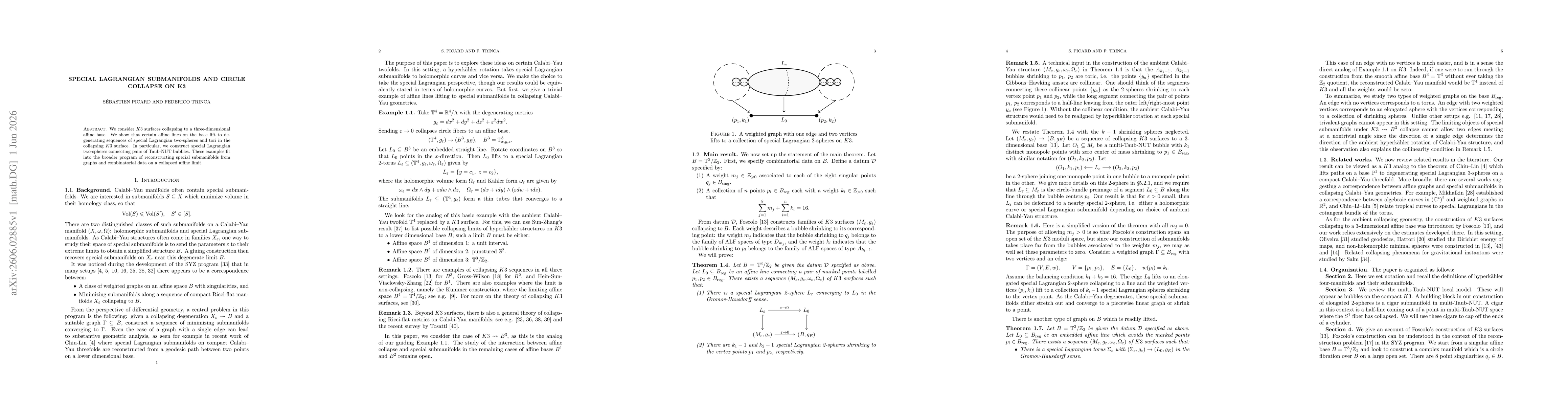 Thumbnail for Special Lagrangian submanifolds and circle collapse on K3