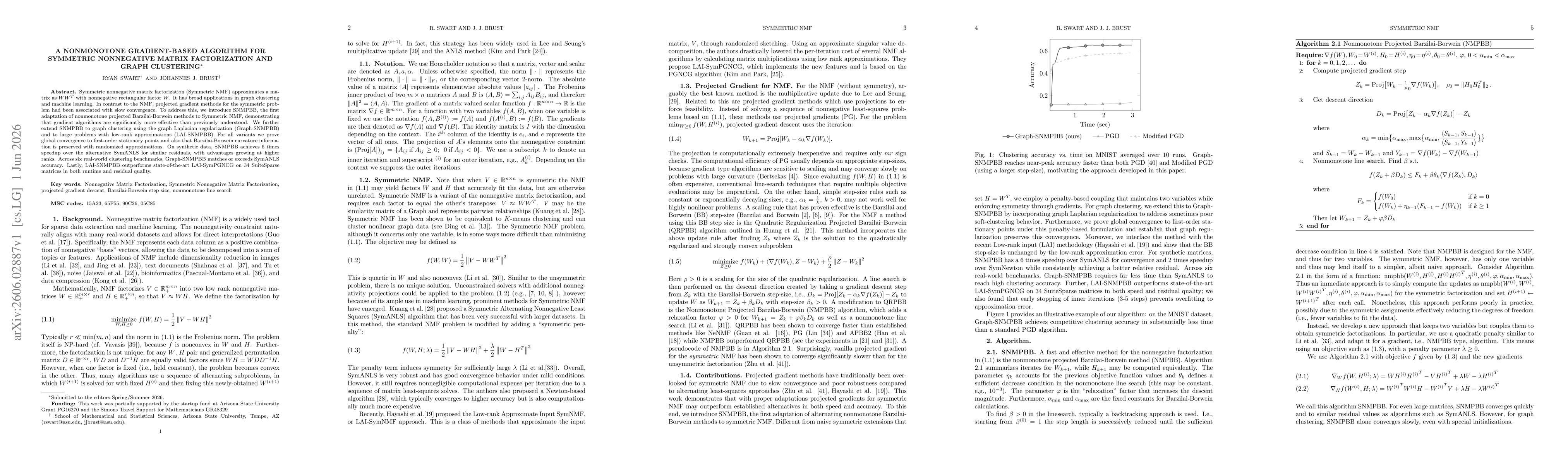 Thumbnail for A Nonmonotone Gradient-Based Algorithm for Symmetric Nonnegative Matrix Factorization and Graph Clustering