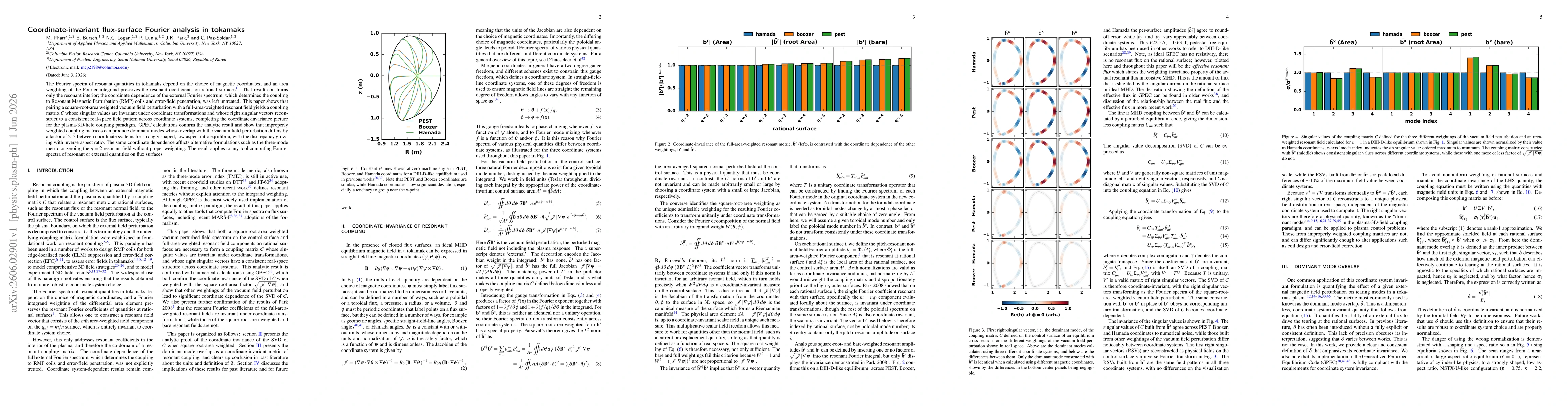 Thumbnail for Coordinate-invariant flux-surface Fourier analysis in tokamaks