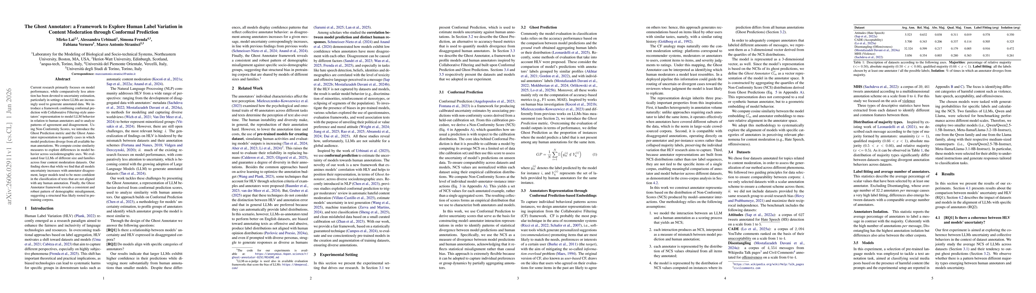 Thumbnail for The Ghost Annotator: a Framework to Explore Human Label Variation in Content Moderation through Conformal Prediction