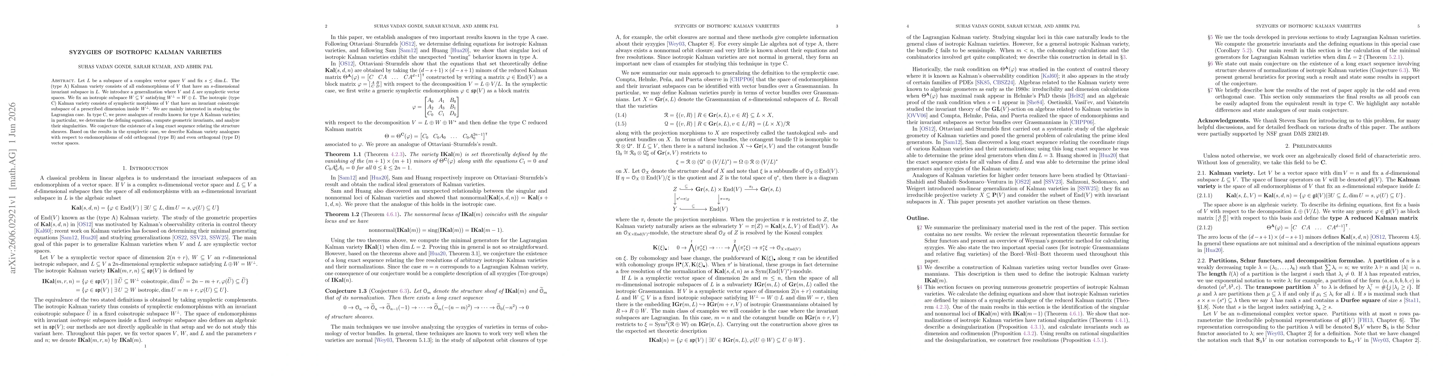 Thumbnail for Syzygies of Isotropic Kalman Varieties