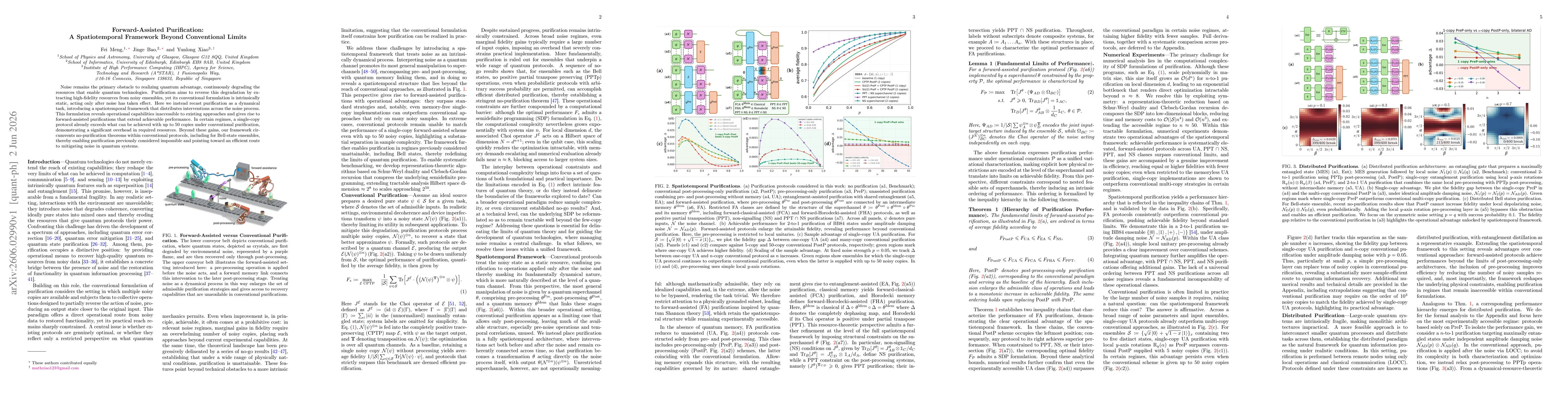 Thumbnail for Forward-Assisted Purification: A Spatiotemporal Framework Beyond Conventional Limits