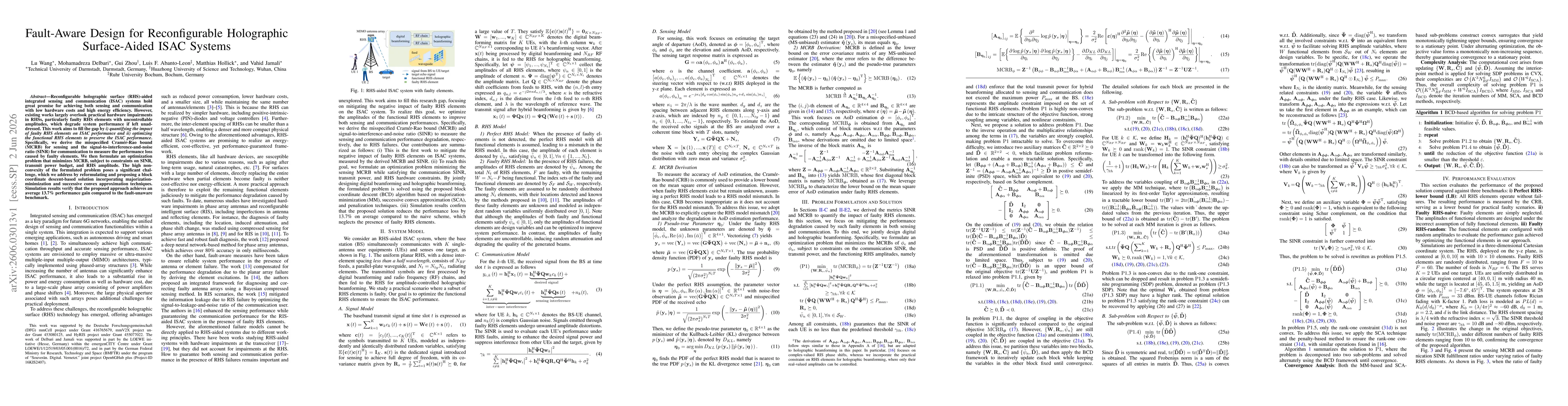 Thumbnail for Fault-Aware Design for Reconfigurable Holographic Surface-Aided ISAC Systems
