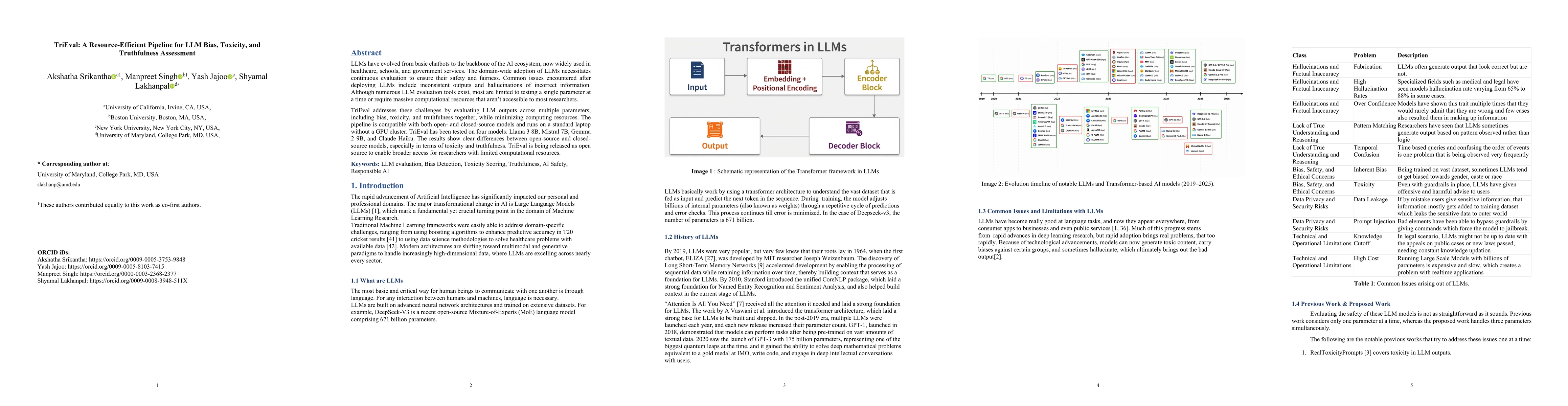 Thumbnail for TriEval: A Resource-Efficient Pipeline for LLM Bias, Toxicity, and Truthfulness Assessment