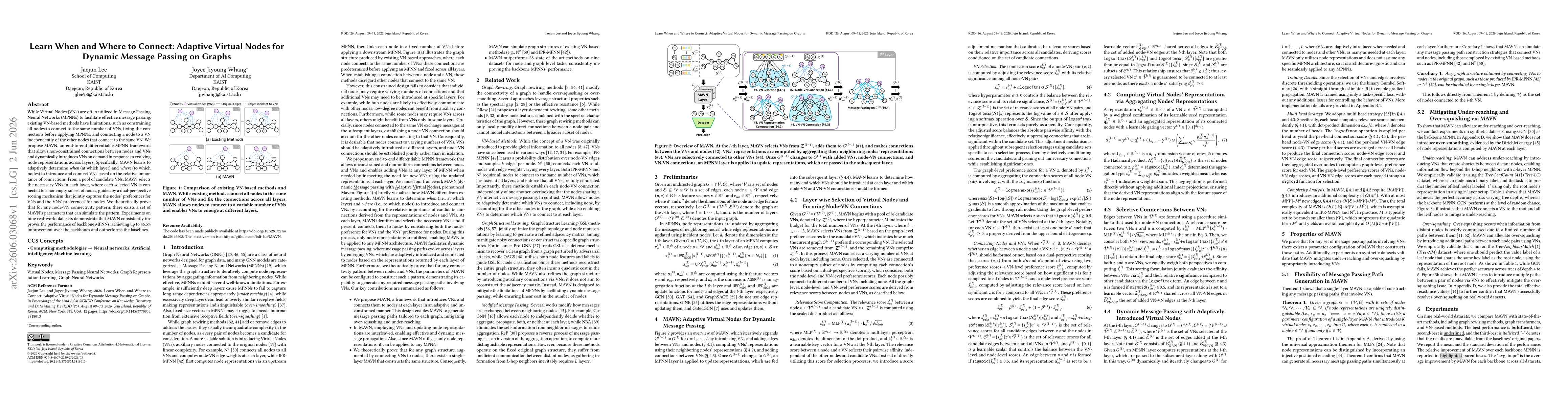 Thumbnail for Learn When and Where to Connect: Adaptive Virtual Nodes for Dynamic Message Passing on Graphs