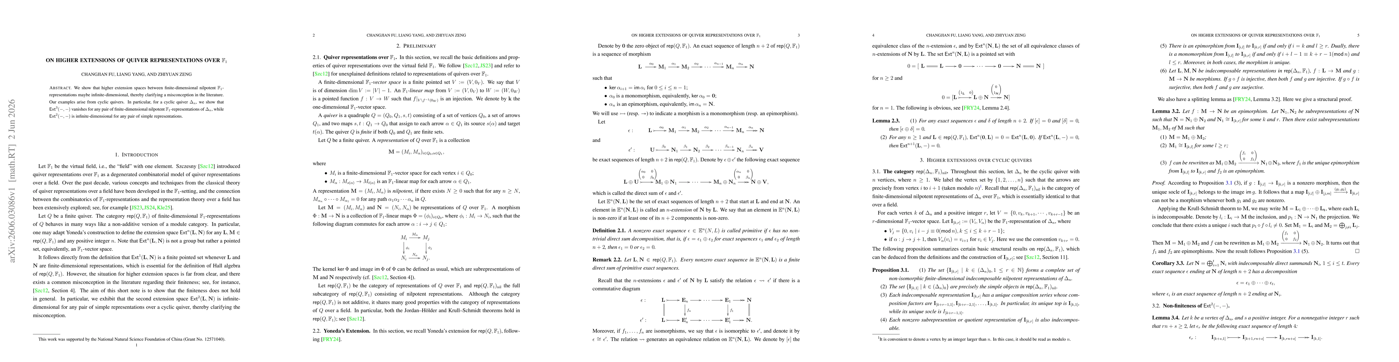 Thumbnail for On higher extensions of quiver representations over $\mathbb{F}_1$