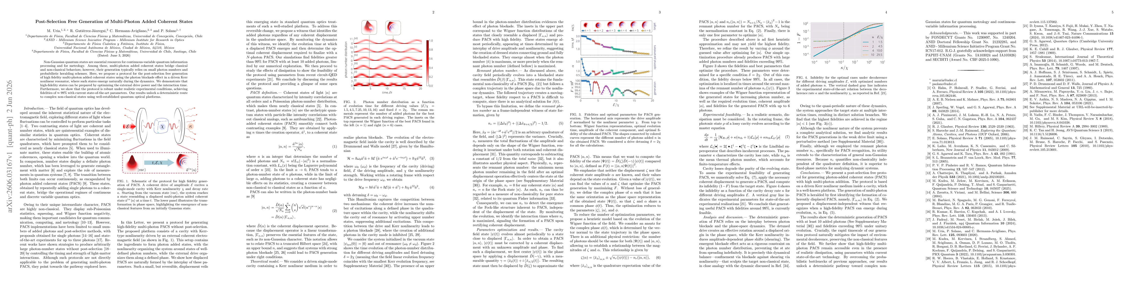 Thumbnail for Post-Selection Free Generation of Multi-Photon Added Coherent States