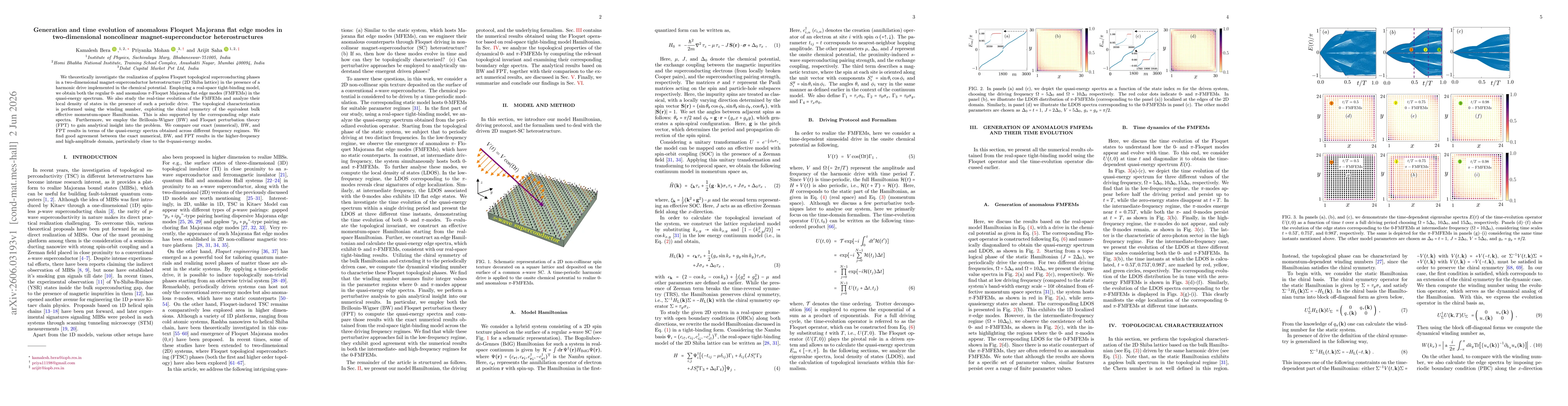 Thumbnail for Generation and time evolution of anomalous Floquet Majorana flat edge modes in two-dimensional noncolinear magnet-superconductor heterostructures
