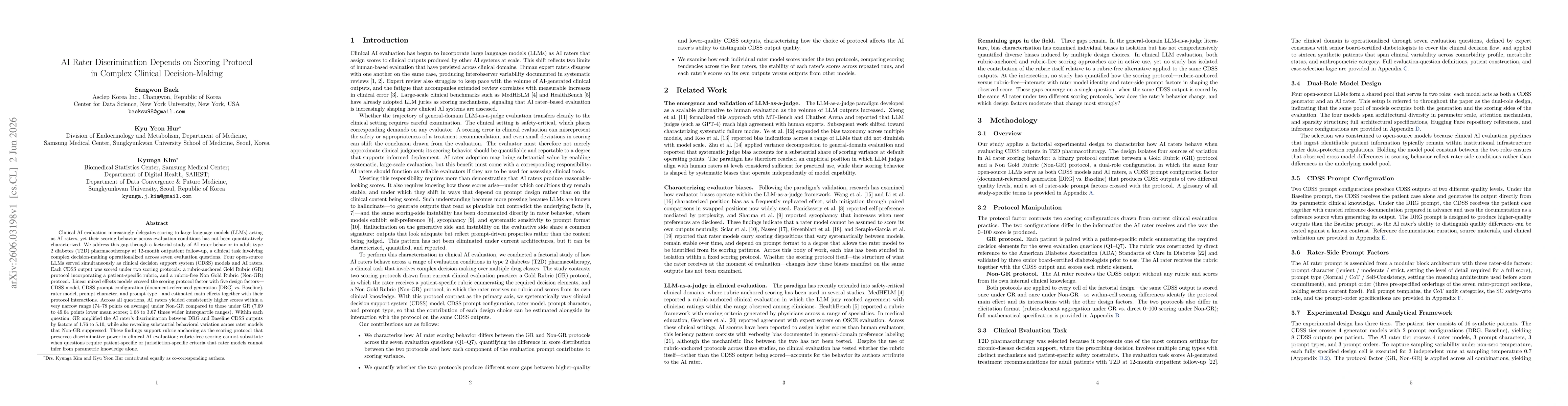 Thumbnail for AI Rater Discrimination Depends on Scoring Protocol in Complex Clinical Decision-Making