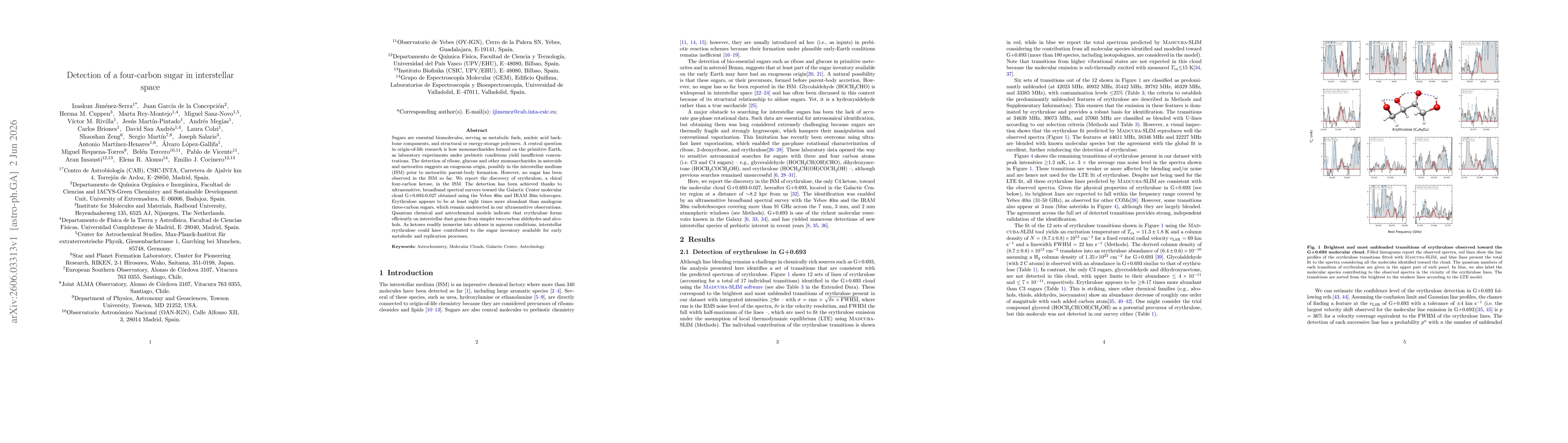 Thumbnail for Detection of a four-carbon sugar in interstellar space