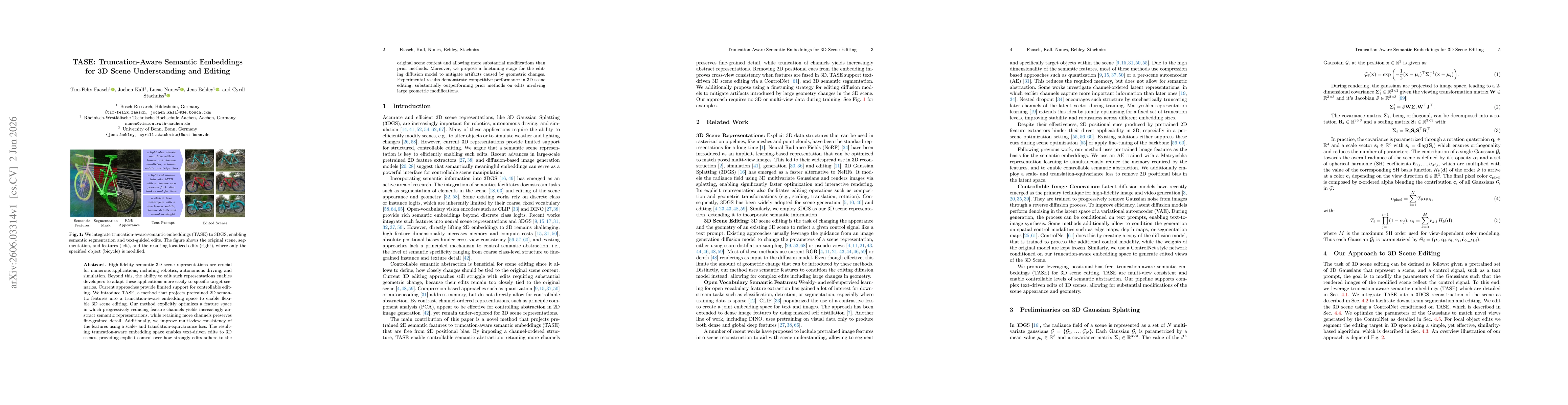 Thumbnail for TASE: Truncation-Aware Semantic Embeddings for 3D Scene Understanding and Editing