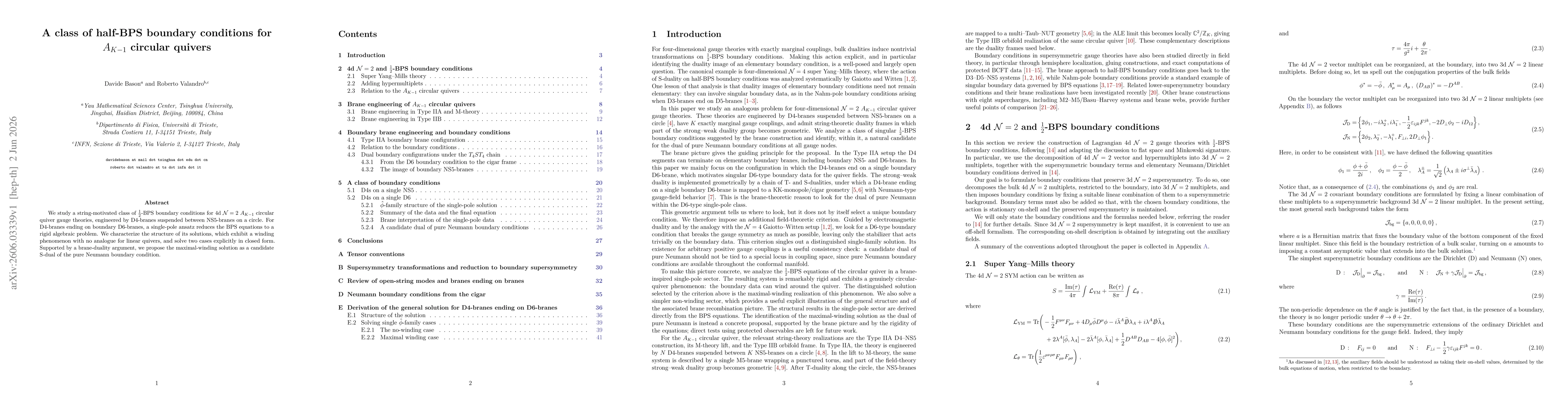Thumbnail for A class of half-BPS boundary conditions for $A_{K-1}$ circular quivers