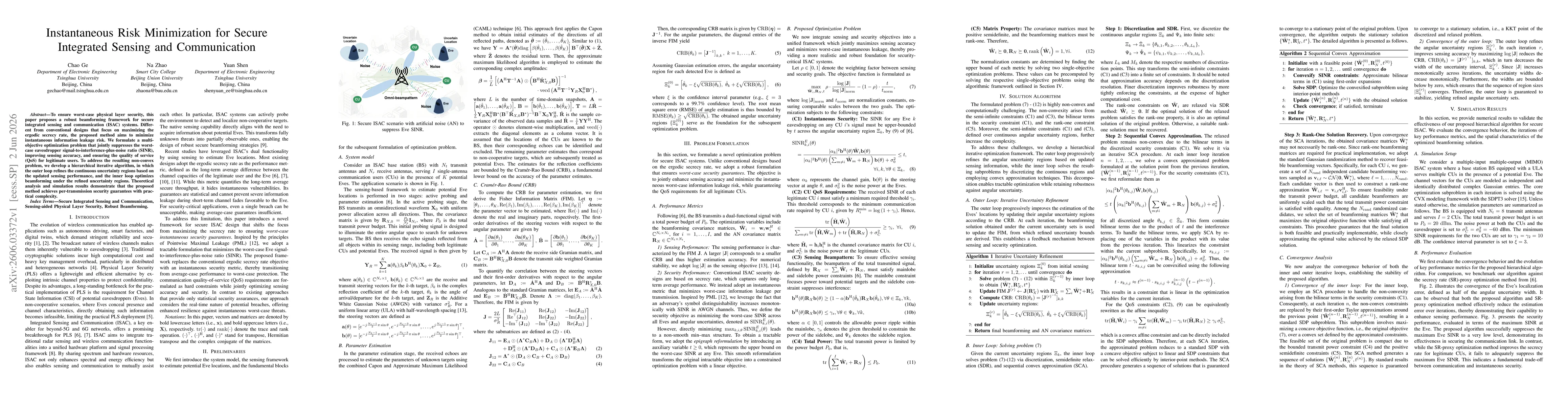 Thumbnail for Instantaneous Risk Minimization for Secure Integrated Sensing and Communication