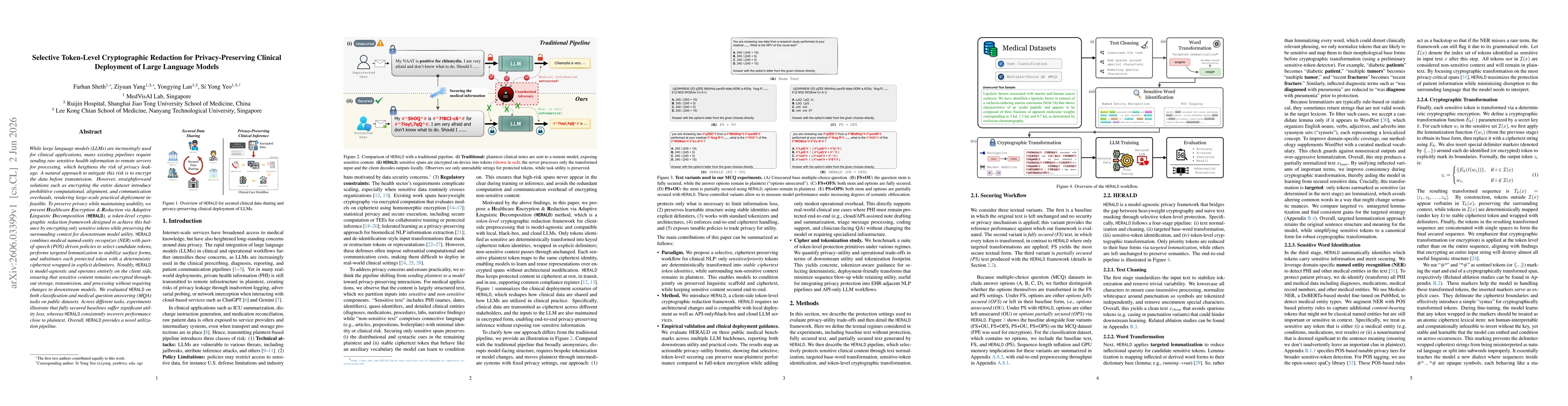 Thumbnail for Selective Token-Level Cryptographic Redaction for Privacy-Preserving Clinical Deployment of Large Language Models