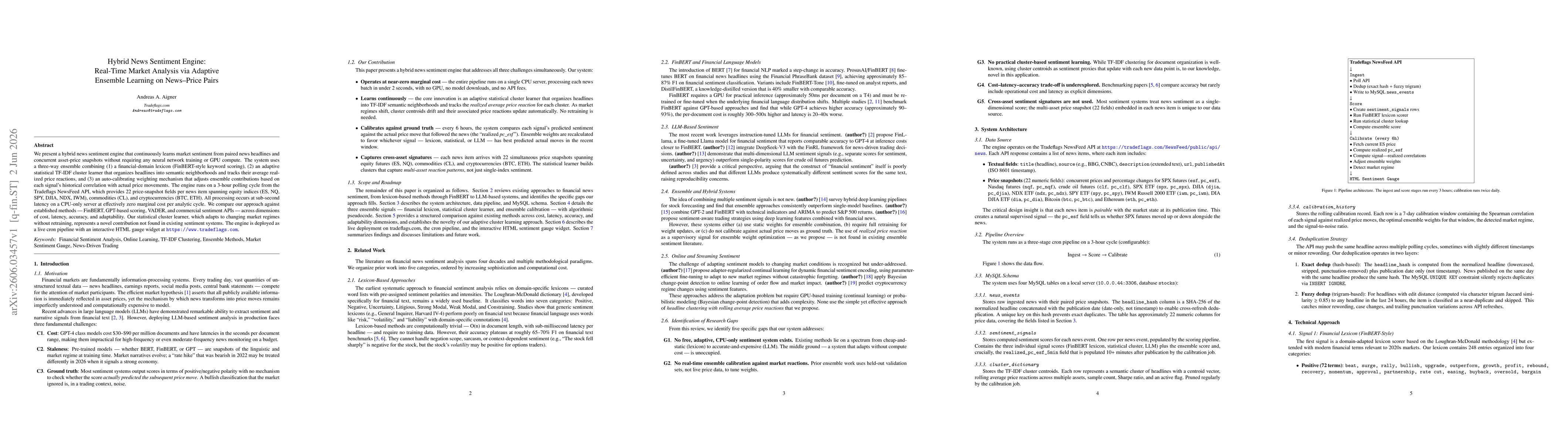 Thumbnail for Hybrid News Sentiment Engine: Real-Time Market Analysis via Adaptive Ensemble Learning on News-Price Pairs