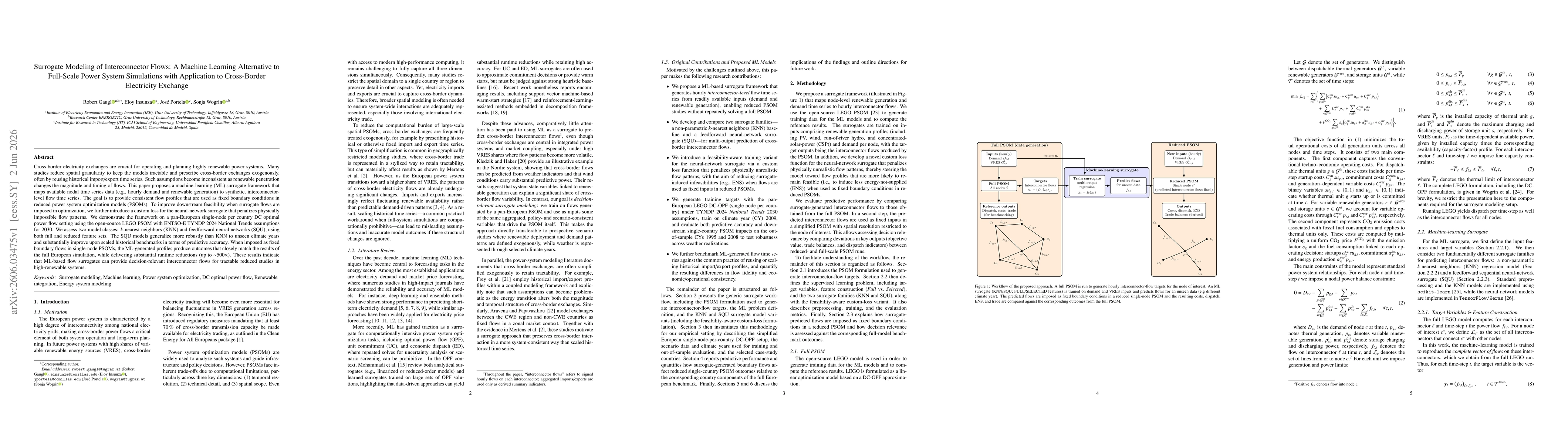 Thumbnail for Surrogate Modeling of Interconnector Flows: A Machine Learning Alternative to Full-Scale Power System Simulations with Application to Cross-Border Electricity Exchange