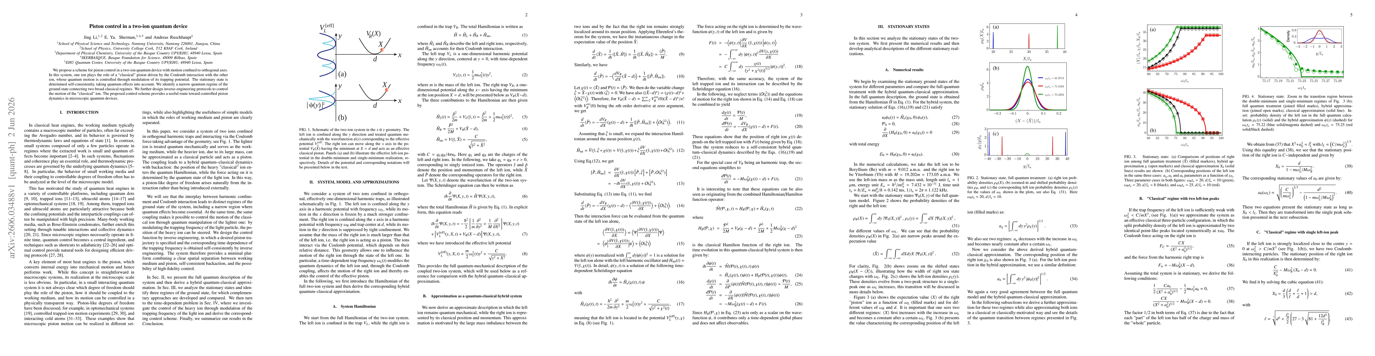 Thumbnail for Piston control in a two-ion quantum device