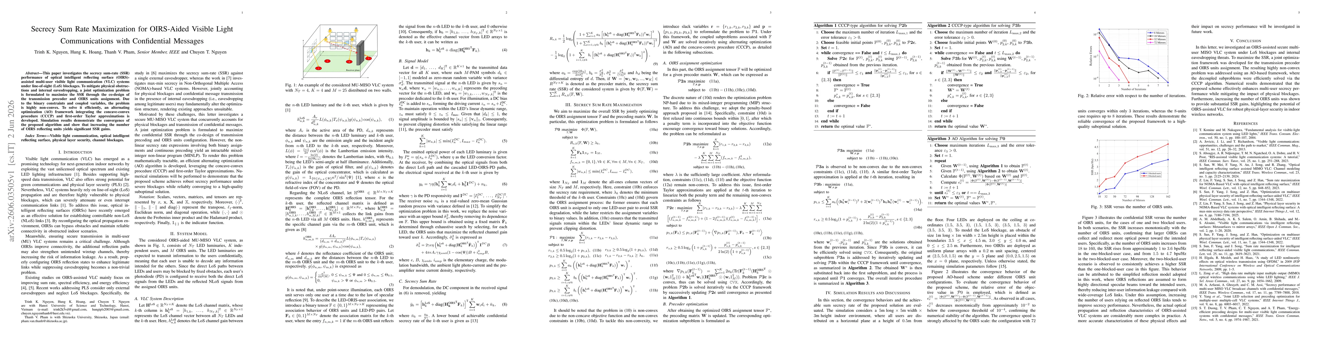 Thumbnail for Secrecy Sum Rate Maximization for OIRS-Aided Visible Light Communications with Confidential Messages