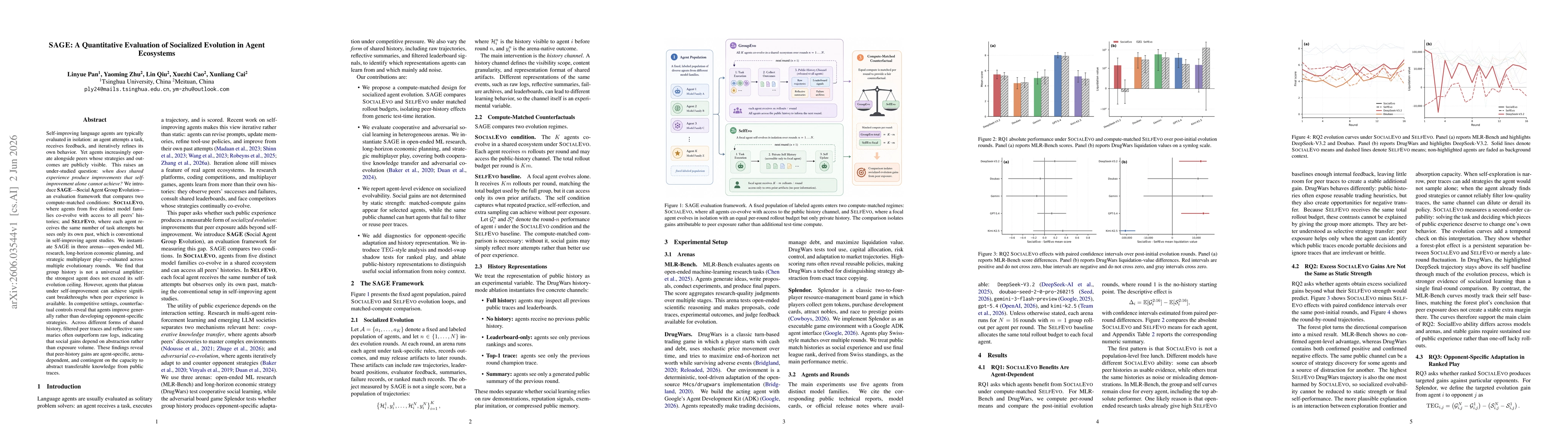 Thumbnail for SAGE: A Quantitative Evaluation of Socialized Evolution in Agent Ecosystems