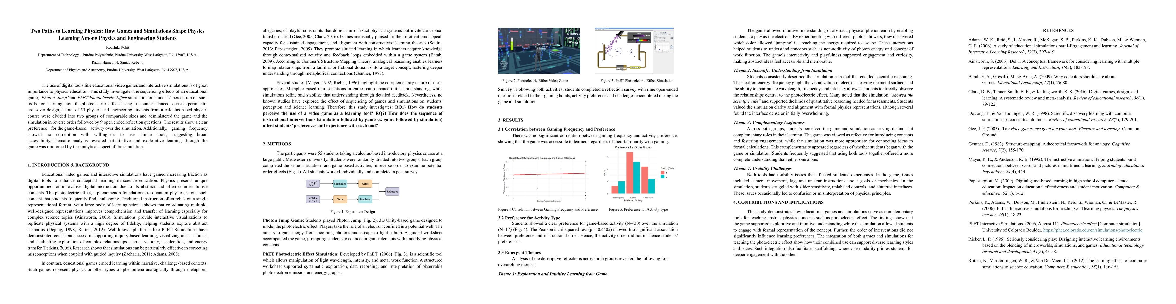 Thumbnail for Two Paths to Learning Physics: How Games and Simulations Shape Physics Learning Among Physics and Engineering Students
