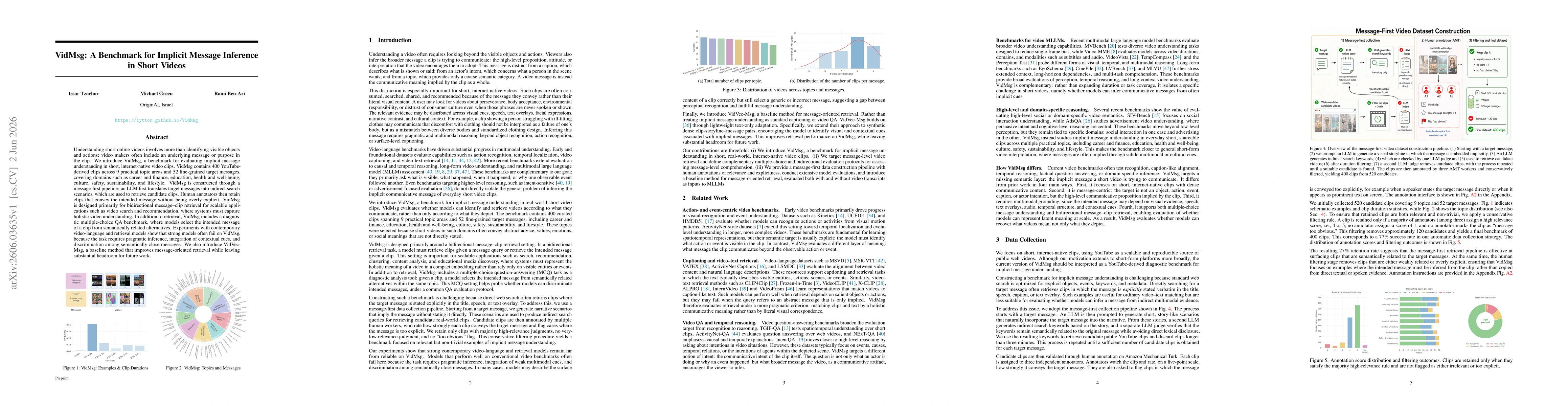 Thumbnail for VidMsg: A Benchmark for Implicit Message Inference in Short Videos