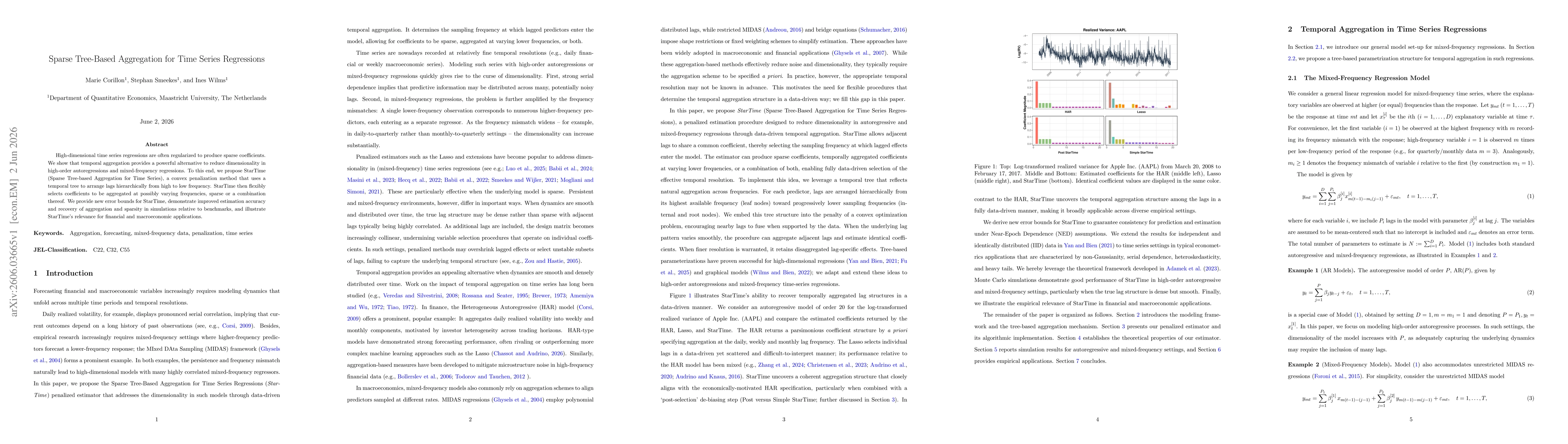 Thumbnail for Sparse Tree-Based Aggregation for Time Series Regressions